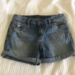Joe’s jeans roll up shorts, lightly distressed
